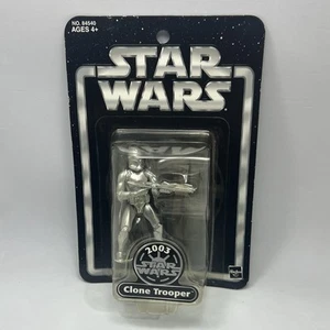 Star Wars Silver Clone Trooper 25th Anniversary 2003 Exclusive 3.75” - Picture 1 of 4