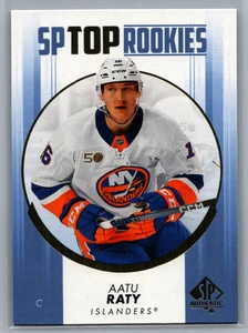 2022-23 SP Authentic - Top Rookies Aatu Raty #TR-45 Blue (RC) - Picture 1 of 2