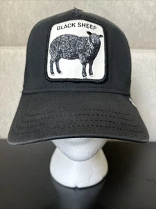 Goorin Bros Snap Back Hat The Farm Black Sheep Patch Mesh Trucker Cap - Picture 1 of 13