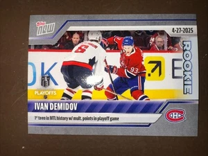 Adesivi IVAN DEMIDOV 2024-25 Topps Now ROOKIE #170 - tiratura #/535 - Foto 1 di 2