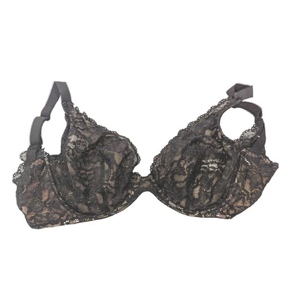 Aubade Paris HK10-02F Lace Full Cup Underwire Bra Black Beige Sexy Lingerie - Image 1 of 4