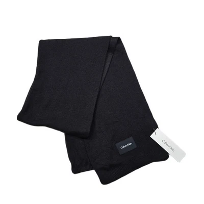 Bufanda con parche con logotipo de Calvin Klein para hombre talla única negra $58 NUEVA Foto 1 de 4