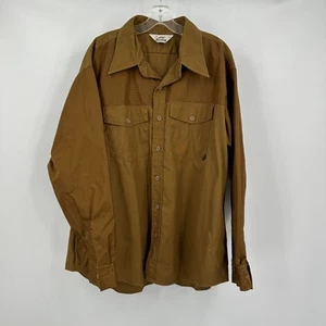 Duxbak Men Shirt Size XXL Outdoors Rugged Utility Nylon Sleeves Vintage Workwear - Picture 1 of 6