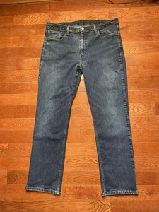Levis 514 Jeans Herren 38x32 Blau Straight Fit Stretch Denim 5 Pocket Medium Wash - Bild 1 von 15
