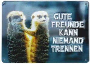 Blechschild Metall Schild Geschenk Witzige Sprüche Gute Freunde Kurt Eulzer - Bild 1 von 1