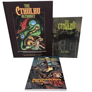 Tiny Cthulhu +Tiny Pirates 2nd Ed  Alan Bahr +Cthulhu Alphabet RPG Cosmic Horror - Picture 1 of 18