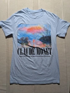 Claude Monet's Sunset on the Seine Lavacourt Winter T-shirt Kid Lrg Adult Small - Picture 1 of 5