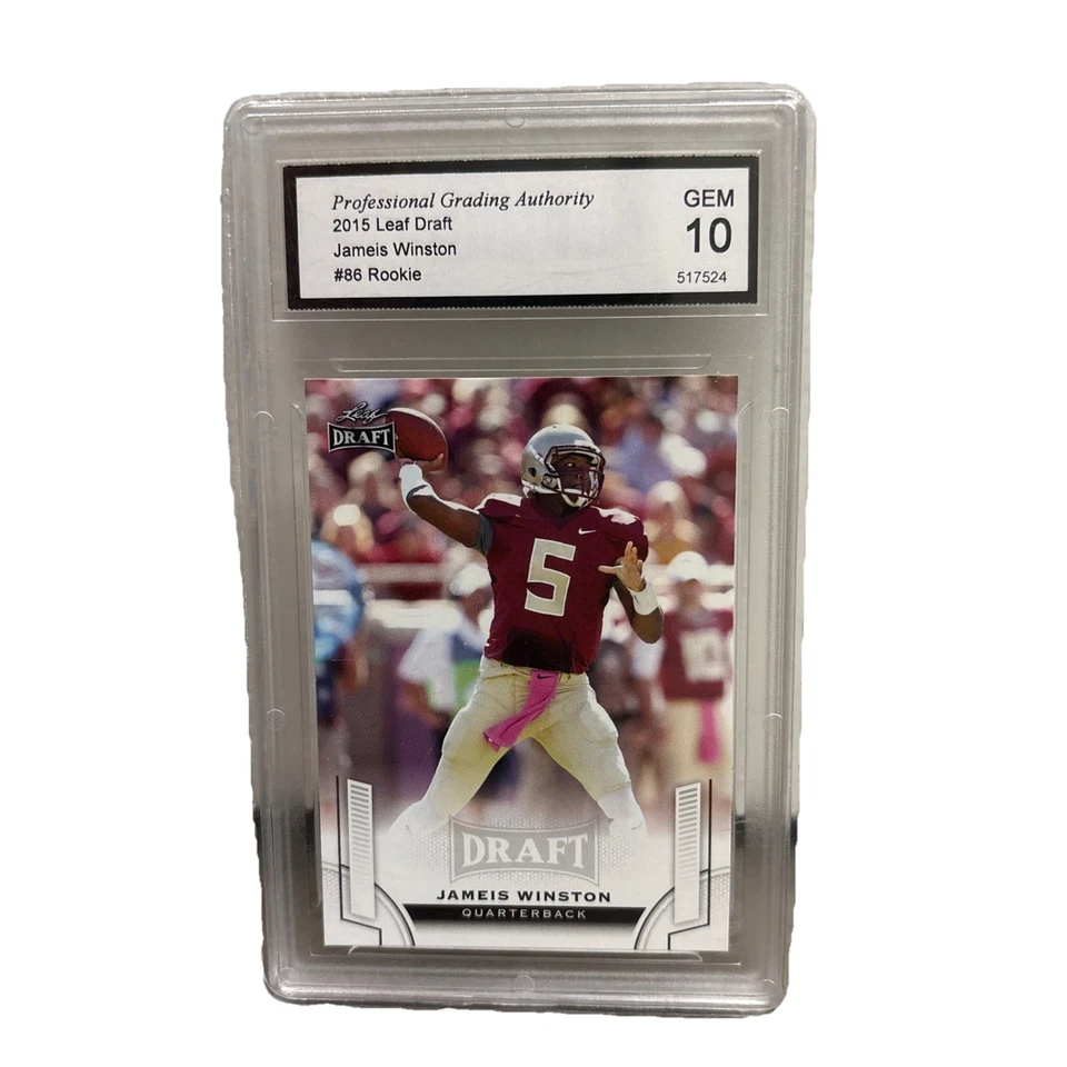 2015 Leaf Draft #84 Jameis Winston Florida State Seminoles GEM 10 GOAT 🐐  - Image 1 of 2