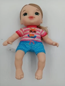 Hasbro Baby Alive Littles Lite braune Haare weicher Körper 10 Zoll im Outfit. - Bild 1 von 9