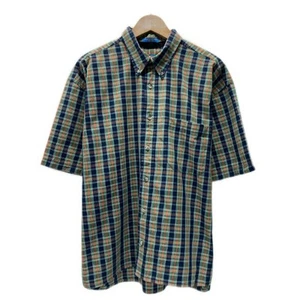 Pendleton Men's L Short Sleeve Check Shirt Cotton/Nylon Used B - Picture 1 of 7
