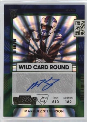 2021 Panini Contenders Ticket Wild Card Round Marquez Stevenson Rookie Auto RC - Image 1 of 2