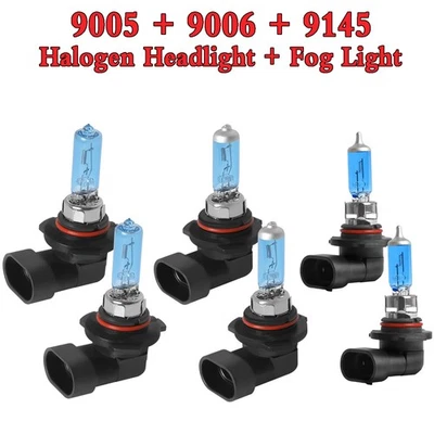 For Isuzu i-290 i-370 07-08 9005 9006 9145 Halogen Headlight Fog Kit Combo Bulbs - Image 1 of 4