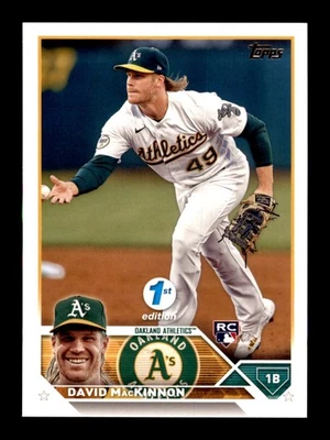 2023 Topps 1st Edition #276 David MacKinnon RC Oakland Athletics - Image 1 of 2