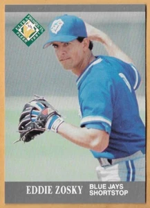 EDDIE ZOSKY TORONTO BLUE JAYS #390 - FLEER ULTRA 1991 - Picture 1 of 2