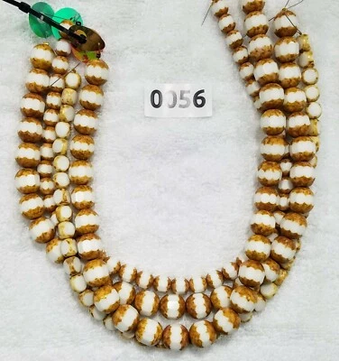 4 STRÄNGE böhmische Window Beads Stone effekt Glas 300 Gramm - Bild 1 von 2