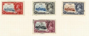 FIJI - 1935 KING GEORGE V 25TH - Sc#100/103 - FU - COM 271 - Picture 1 of 1