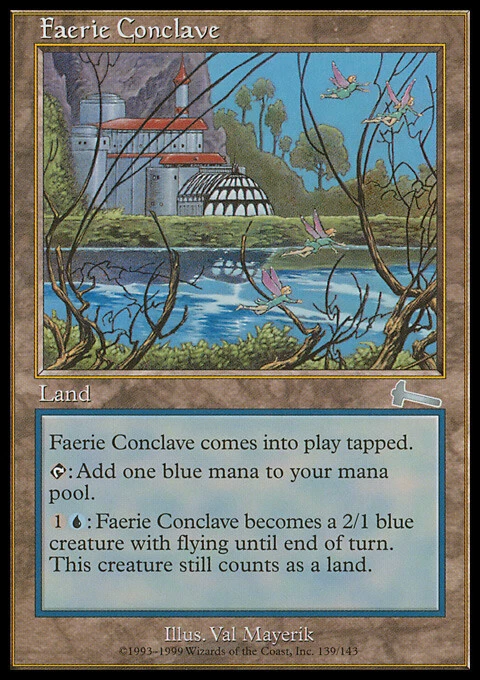 MTG Magic the Gathering Faerie Conclave (139/143) Urza's Legacy MP - Image 1 of 1