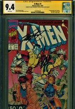 X-MEN #1 SS CGC 9.4 3X SIGNED BY STAN LEE-JIM LEE-CHRIS CLAREMONT! GAMBIT COVER!