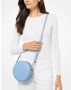 Michael Kors Fulton Small Logo Debossed Leather Canteen Crossbody Bag MSRP $299 - Picture 1 of 6