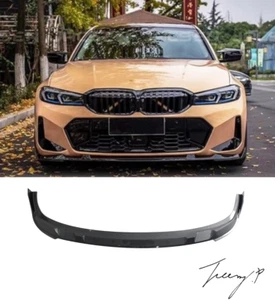 BMW 3 Series G20 G28 LCI M Sport Front Splitter Lip Carbon Look 2022+ - Picture 1 of 4