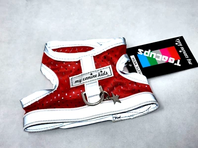 My Canine Kids Athletic Mesh Teacup 1, Dog Vest, for Tiny Breeds, Red - Image 1 of 4