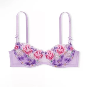 Victoria's Secret Dream Angels Wicked Unlined Lace Balconette Bra Push Up no Pad - Picture 1 of 5