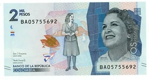 Colombia  … P-New … 2000 Pesos … 24-Jul-2018 …  Choice *UNC*😃 - Picture 1 of 2