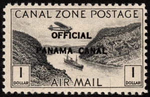 Canal Zone Airmail Official Stamp Scott # CO7 Mint NH F-VF - $1.00 Black Issue - Picture 1 of 1
