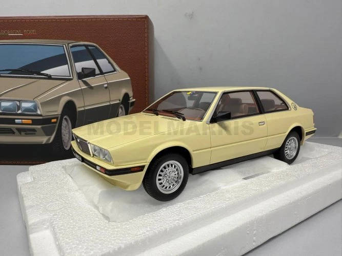 LAUDORACING LX001A MASERATI 2.0 BITURBO 1982-83 GIALLO BEIGE 1/18
