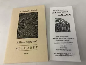 Alphabet eines Holzgraveurs SIGNIERT G Brender a Brandis - Bild 1 von 2