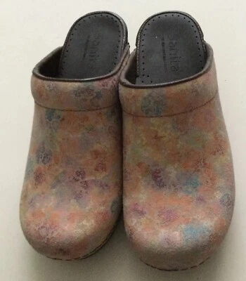 Sanita Original Odessa Sin Cordones Cuero Estampado Multicolor Pastel Talla 37 EE. UU. 6,5 Foto 1 de 4
