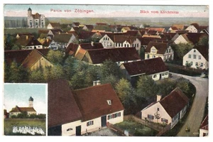 Zöbingen b. Unterschneidheim zw. Ellwangen Bopfingen  Aalen Dorf Gasthaus  ~1908 - Picture 1 of 2