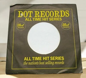 Dot Records Company Sleeve 45 RPM Paper All Time Hit Series Black Yellow - Bild 1 von 7