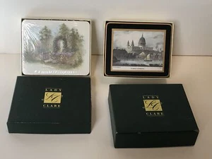 2 Cajas DAMA CLARE Montañas posavasadas 6 PASTORES LONDRES y 6 CABAÑA JARDÍN NUEVO EN CAJA - Imagen 1 de 4