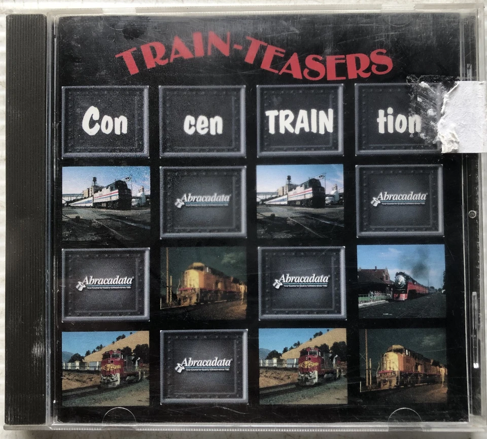Train-Teasers - ConenTRAINtion (PC CD-ROM Software, Windows 95, 98 & NT) VGC - image 1 of 4