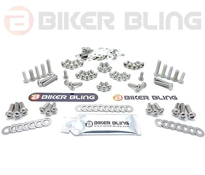 Triumph Sprint RS 955 2002 stainless steel screen motorcycle fairing bolts kit - Image 1 of 4