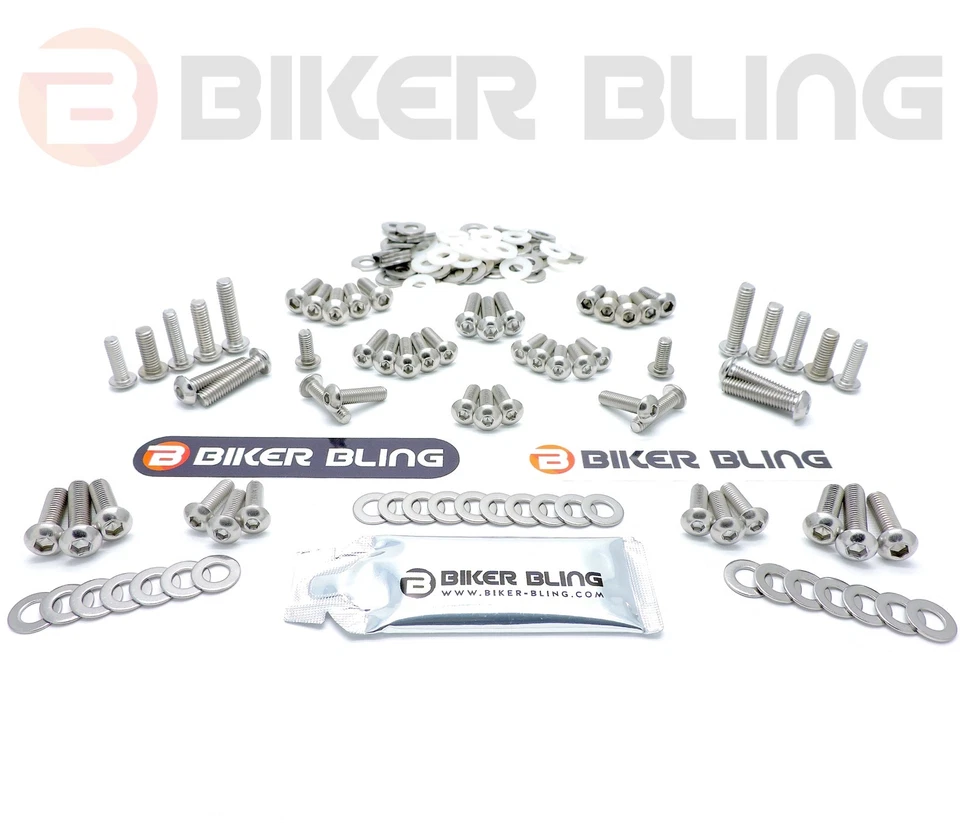 Triumph Sprint ST 955 2002 stainless steel screen motorcycle fairing bolts kit - Image 1 of 1