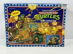 NEU 1992 Sewer Sandcruiser (Vintage TMNT Ninja Turtles, Playmates) LESEN - Bild 1 von 4