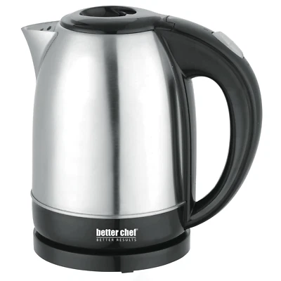 Better Chef 1.7L 7.2-Cup Stainless Steel Cordless Electric Kettle w Locking Lid - Image 1 of 4
