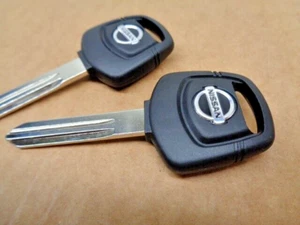 VINTAGE BLANK KEYS 1990'S FITS SENTRA ALTIMA FRONTIER PATHFINDER EXTERRA 2 PACK! - Picture 1 of 2