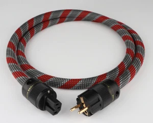 Cable de alimentación de gama alta/cable de referencia melodía cobre súper puro enchufe UE 1m - Imagen 1 de 6