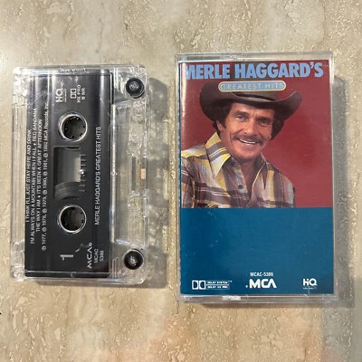 Cassette Merle Haggard Greatest Hits Country 1982 MCA Records Tested - Image 1 of 2