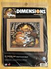 Charles Wysocki Vintage Dimensions ALL BURNED OUT Cats Needlepoint Sewing Kit