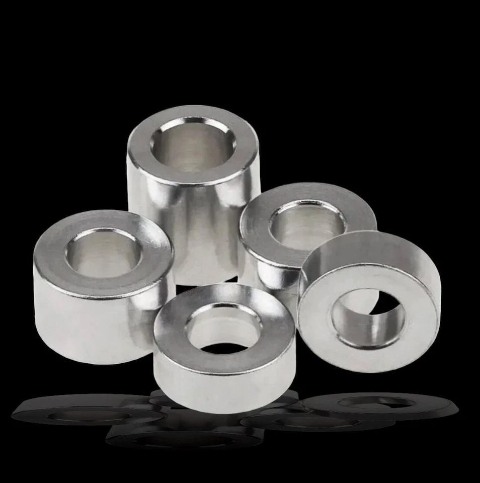 OASIS MACHINING AND FABRICATION Precision USA Aluminum Spacer Bushing 1" OD x 1/2" ID Fits M12 & 1/2" bolts