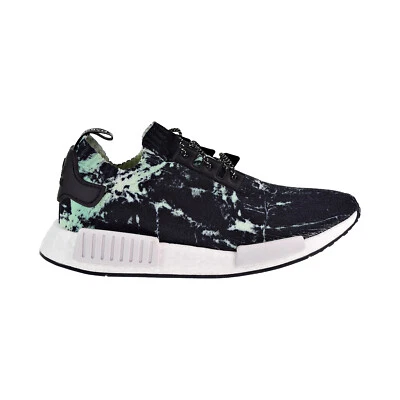 Adidas NMD_R1 Primeknit Zapatos para Hombre Núcleo Negro-Nube Blanco-Verde bb7996 Foto 1 de 4