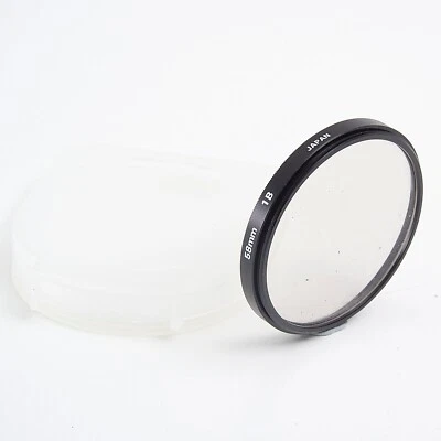 UNBRANDED 58mm 1B SKYLIGHT GLASS FILTER + CASE #AD077 - Image 1 of 2