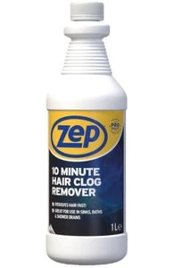 10 Minute Hair Clog Remover For use in Sinks Baths and Shower Drains Zep 1 Litre - Picture 1 of 10