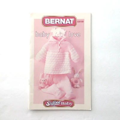 BERNAT Baby Love Crochet Knit Instruction Booklet 2004 Softee Baby 530109 - Image 1 of 3