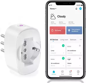 Presa Smart Wifi, Presa Intelligente Wifi Italiana 16A (Type L) - Foto 1 di 7