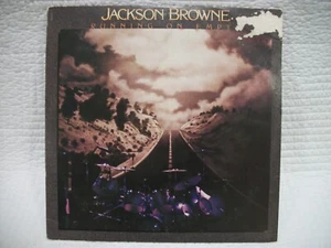 JACKSON BROWNE RUNNING ON EMPTY VINYL LP RECORD 1977 WITH BONUS INSERT - Imagen 1 de 3